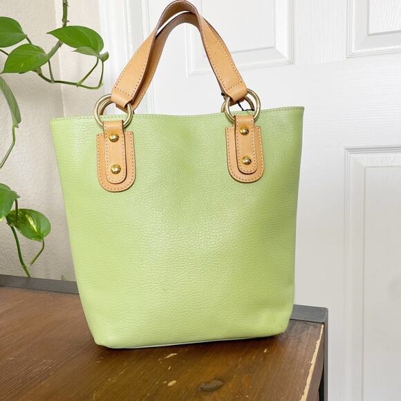 Maurizio Taiuti Green Leather Mini Bucket Bag Italy NWT - Picture 6 of 16